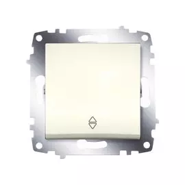 Переключатель ABB 619-010300-209 Cosmo одноклавишный, 10А, 250В, IP20 (сх. 6) (кремовый)