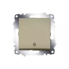 Переключатель ABB 619-011400-209 Cosmo одноклавишный, 10А, 250В, IP20 (сх. 6) (титаниум)