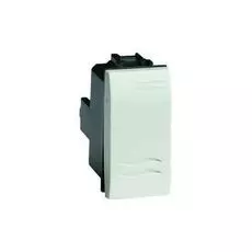 Переключатель DKC 76011B белый, 1 модуль, "Brava"