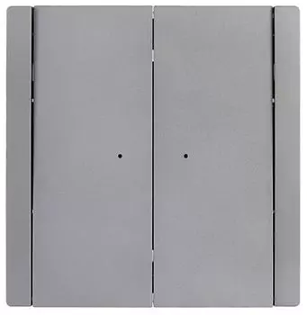 Переключатель двухклавишный IEK FP-V22-1-10-1-K46 FORTE&PIANO с инд. 10А FP508 сталь