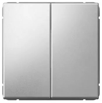 Переключатель двухклавишный Systeme Electric GAL000365 ArtGallery сх.6/2, 10АХ, механизм, алюминий