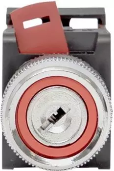 Переключатель EKF aks-22 АKS-22 черный c замком NO+NC