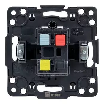 Переключатель EKF EZV10-025-10 Стокгольм 1 кл. 10А автоматические клеммы черный механизм