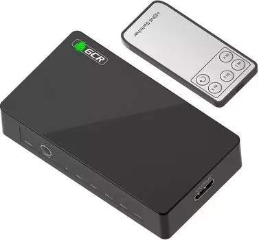 Переключатель Greenconnect GCR-54674 HDMI 2.0, 4 устройства к 1 монитору, 4K60Hz 4:4:4, HDCP 2.2