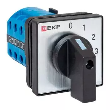 Переключатель кулачковый EKF pk-1-102-10-65 ПК-1-102 10А 2P «0-1-2-3» IP65