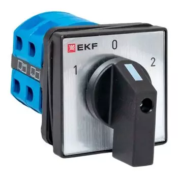 Переключатель кулачковый EKF pk-1-22-25-65 ПК-1-22 25А 2P «1-0-2» IP65