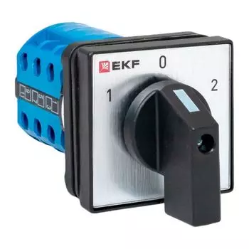 Переключатель кулачковый EKF pk-1-23-10-65 ПК-1-23 10А 3P «1-0-2» IP65