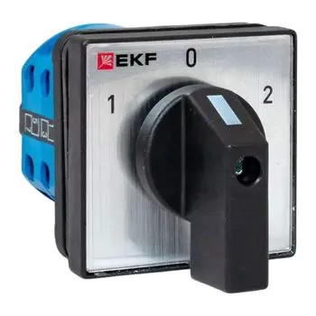Переключатель кулачковый EKF pk-1-42-10-65 ПК-1-42 10А 2P «1-0-2» IP65