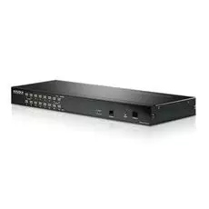 Переключатель KVM Altusen KH1516A-AX-G KVM, 1 local user PS2/USB+VGA =>16 cpu (PS2/USB/Sun+VGA)/RS232, без модулей, 1600x1200 60Hz (30м), 1U 19", исп.