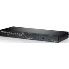 Переключатель KVM Altusen KH2508A-AX-G KVM, 2 local user PS2+VGA => 8 cpu (PS2/USB/Sun+VGA)/RS232, без модулей, 1600x1200 75Hz (40м), 1U 19", исп.спец