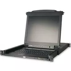 Переключатель KVM Aten CL5716M-ATA-RG switch, KVM, 2 user консоль LCD 17" =>16 cpu/портов/port PS2/USB+VGA, с KVM-шнурами PS2 1х1.8м.;USB 1x1.8м, 1280