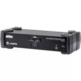 Переключатель KVM Aten CS1822-AT-G Switch, KVM+Audio+USB 3.1 Gen1, 1> 2 блока/порта/port USB, компл.