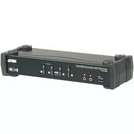Переключатель KVM Aten CS1924M-AT-G 4-портовый, USB 3.0, DisplayPort, с поддержкой 4K и MST, кабели в комплекте