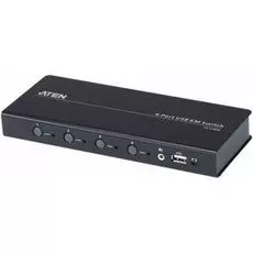 Переключатель KVM Aten CS724KM-AT 4-портовый USB с функцией Boundless Switching, кабели включены