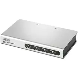 Переключатель KVM Aten CS74ECZ-AT switch, VGA/SVGA+KBD+MOUSE, 1> 4 блока/порта/port PS/2, c KVM-шнурами PS/2 2х1.2+2х1.8 м