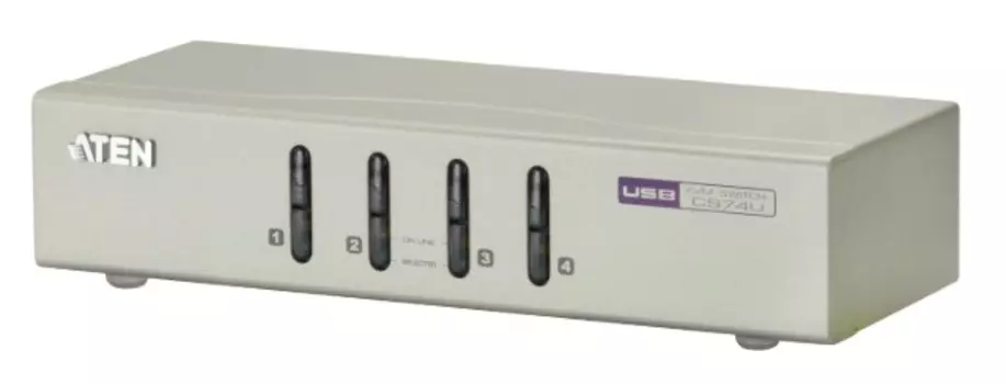 Переключатель KVM Aten CS74U-AT 4-портовый, USB, VGA, аудио