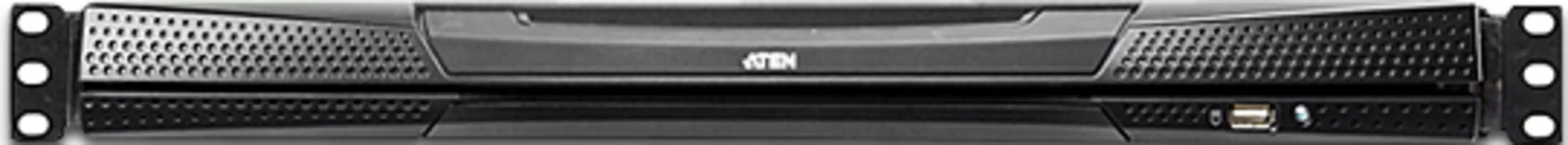 Переключатель KVM Aten KL1516AN-AXA-RG switch, 1 user PS2/USB/VGA консоль LCD 19" =>16 cpu/портов/port (PS2/USB/Sun+VGA)/RS232, без модулей, 1600x1200