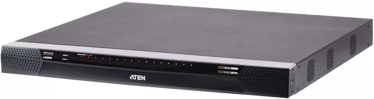 Переключатель KVM Aten KN2116VB-AX-G 16-портовый многоинтерфейсный с доступом по IP и поддержкой 1-локального/2-удаленных сеансов совместного доступа