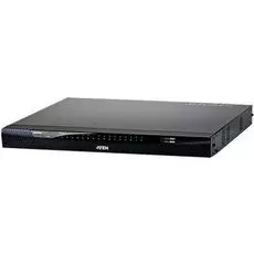 Переключатель KVM Aten KN4132VA-AX-G switch19", 5>32 порта/port PS/2/USB/SUN/RS232, без доп. модулей, (Virtual Media;подкл. server/серверов через доп.