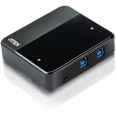 Переключатель KVM Aten US234-AT switch, USB, 2> 4 устройства/порта/port+клавитаура+мышь, 4 USB A Female/2 B Female, со шнурами A-B 2х1.2м. для подкл.