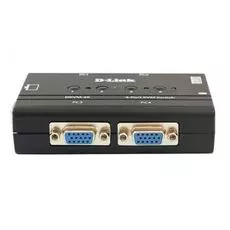 Переключатель KVM D-link DKVM-4K на 4 компьютера (2 кабеля в комплекте), rev /B1A/B2A, /B3A