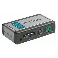 Переключатель KVM D-link KVM-121 на 2-а компьютера , PS/2 звук, 2-а кабеля, rev /B1A