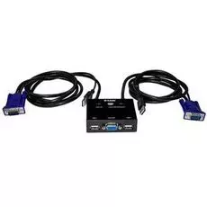 Переключатель KVM D-link KVM-221 на 2 компьютера USB, 2-а кабеля, rev /C1A