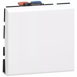 Переключатель Legrand 077021L - Программа Mosaic - промежуточный, 2 модуля, 10 AX, белый