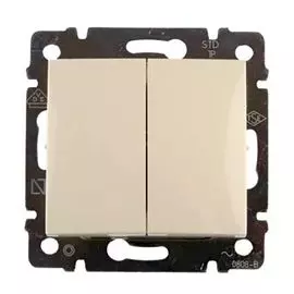 Переключатель Legrand 695604 Valena CLASSIC - двухклавишный, на 2 направления, слоновая кость