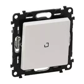 Переключатель Legrand 752426 Valena LIFE - 10АХ 250В с подсветкой, с лицевой панелью, безвинтовые зажимы, белый
