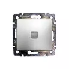 Переключатель Legrand 770126 Valena одноклавишный, на два направления, с подсветкой, 10А, 250В ,IP20 (алюминий)