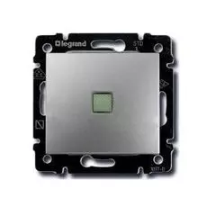 Переключатель Legrand 770203 Valena на два направления, с подсветкой, 16А, 250В, IP20 (алюминий)