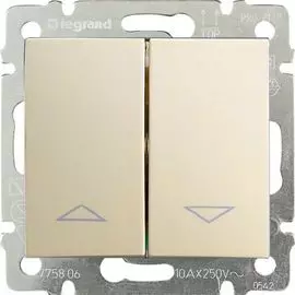 Переключатель Legrand 774304 Valena CLASSIC - с механической блокировкой, 10 А, 250 В~, слоновая кость