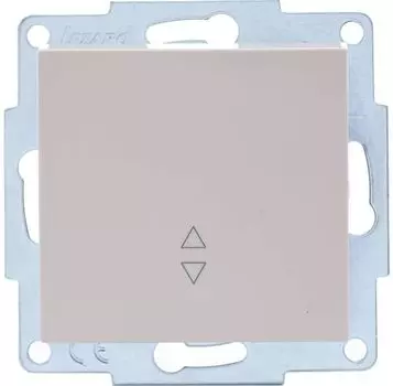 Переключатель Lezard 742-0388-105 Vesna проходной 1-кл. СП механизм крем.