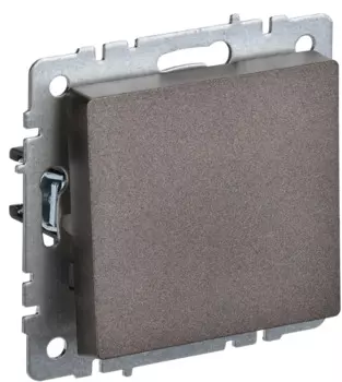 Переключатель одноклавишный IEK BR-V12-0-10-K45 BRITE 10А ВС10-1-6-БрТБ Бронза