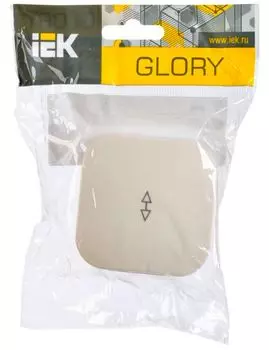 Переключатель одноклавишный IEK EVH12-K33-10 GLORY открытой установки 10А ВСп10-1-0-ХК кремовый