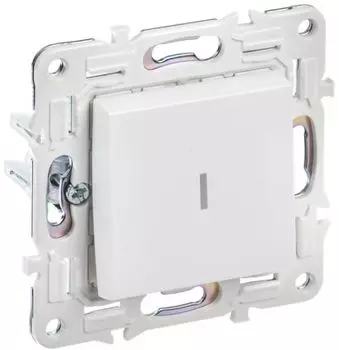 Переключатель одноклавишный IEK SK-V12-1-10-K01 SKANDY с инд. 10А SK-V08W Арктический белый