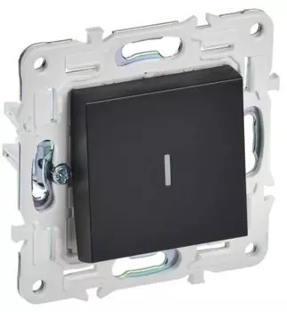 Переключатель одноклавишный IEK SK-V12-1-10-K02 SKANDY с инд. 10А SK-V08Bl Черный