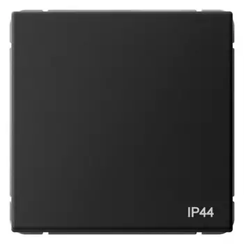 Переключатель одноклавишный Systeme Electric GAL441061 ArtGallery IP44, 10АХ, механизм, Карбон