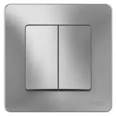 Переключатель Schneider Electric BLNVS106603 2-клавишный, 10А, 250B Алюминий внутр