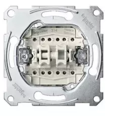 Переключатель Schneider Electric MTN3126-0000 Merten QuickFlex (механизм) 2-клавишный винтовой зажим, 10А, 220В, IP20 (сх6+6)