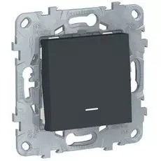 Переключатель Schneider Electric NU520354N UnicaNew, антрацит, 1-клавишный, с подсветкой, сх. 6а