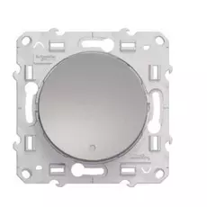 Переключатель Schneider Electric S53R263 Odace Алюминий 1-клавишный с подсветкой LED