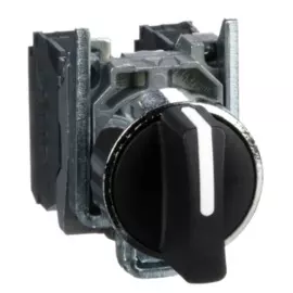 Переключатель Schneider Electric XB4BD53 1-0-2 с возвратом в 0 черный 2НО