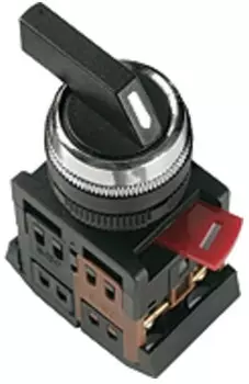 Переключатель TDM SQ0703-0008 АLС-22 черный с длинной рукояткой на 2 фиксир.положения I-O 1з+1р (упак. 10 шт)