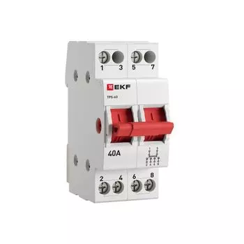 Переключатель трехпозиционный EKF TPS240 2P 40А PROXIMA