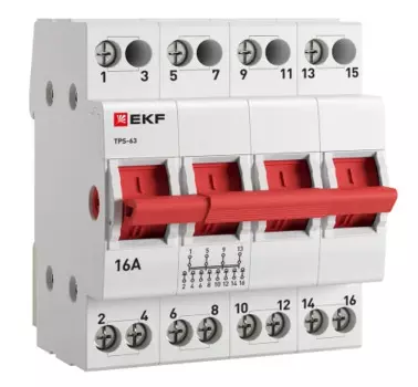 Переключатель трехпозиционный EKF TPS416 4P 16А PROXIMA