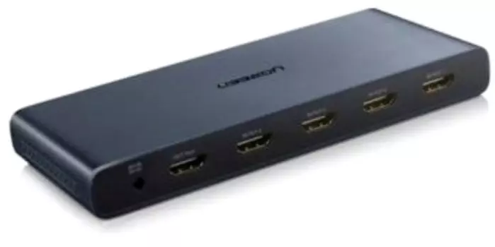 Переключатель UGREEN CM201 50745_ HDMI 4x1 Quad Multi-Viewer with 5V 2A power adapter*1, black