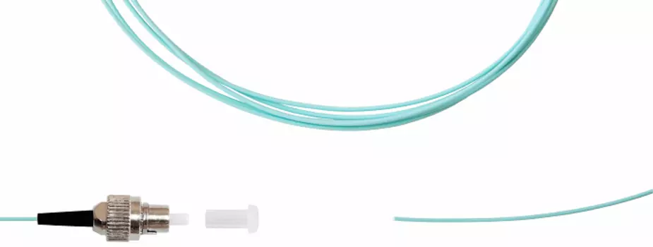 Пигтейл TELCORD ШОС-0.9-PT-FC/U-MM503-1.5м-LSZH-AQ FC/UPC, MM50(OM3), 0.9мм, LSZH, 1.5м