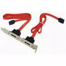 Планка Cablexpert CCSATA2RECEPTACLE Планка в системный блок 2 eSATA(внешн) / 2 SATA(внутр), Gembird, 7pin